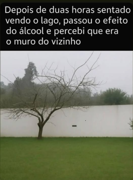 O lago...