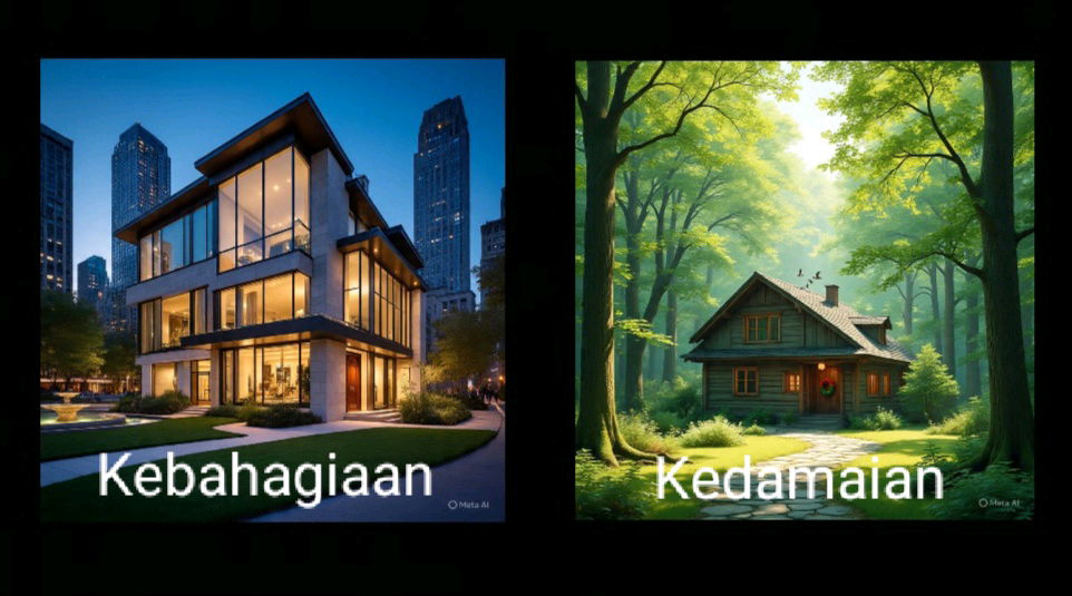 Kebahagiaan atau Kedamaian ?