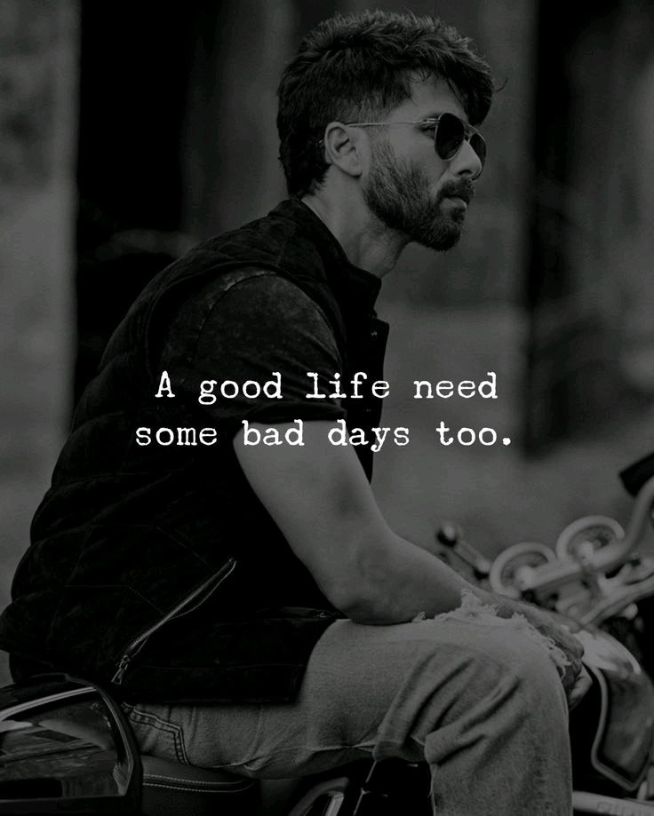 A good life need 
some bad days too. 😈😌

Har Har Mahadev 🙏🔱
