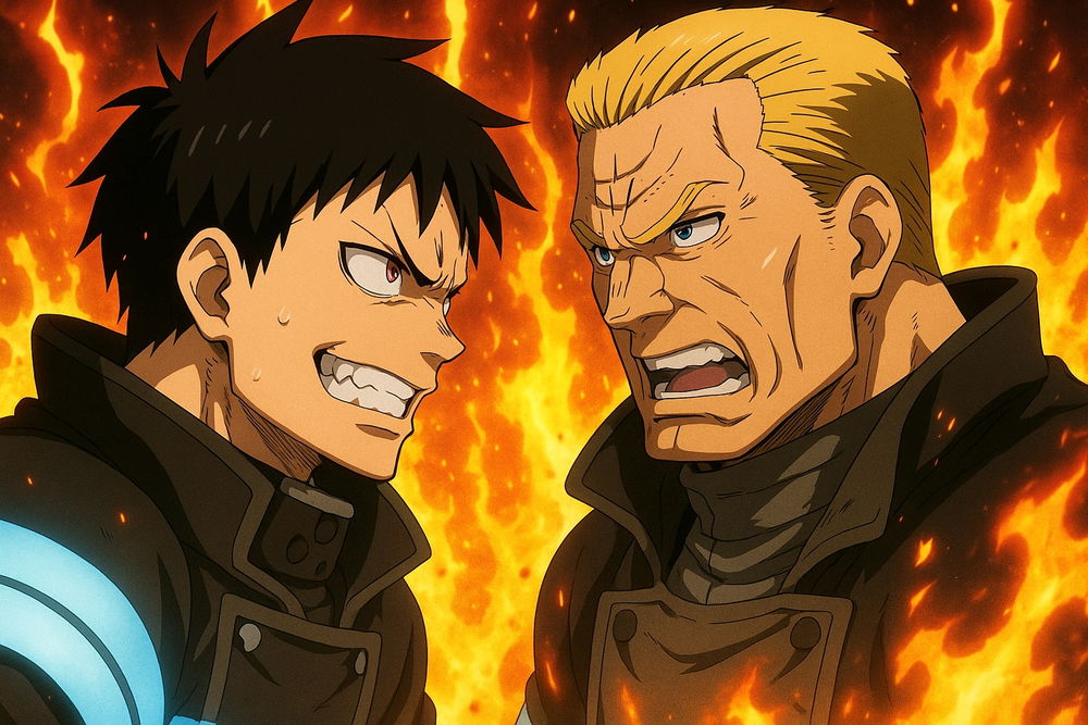 Shinra vs. Burns🤯😎......This definitely got my attention.....Fireforce🔥☄️