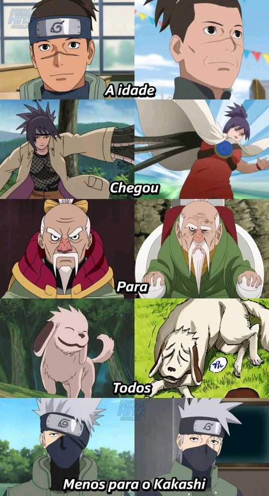 O kakashi não envelhece