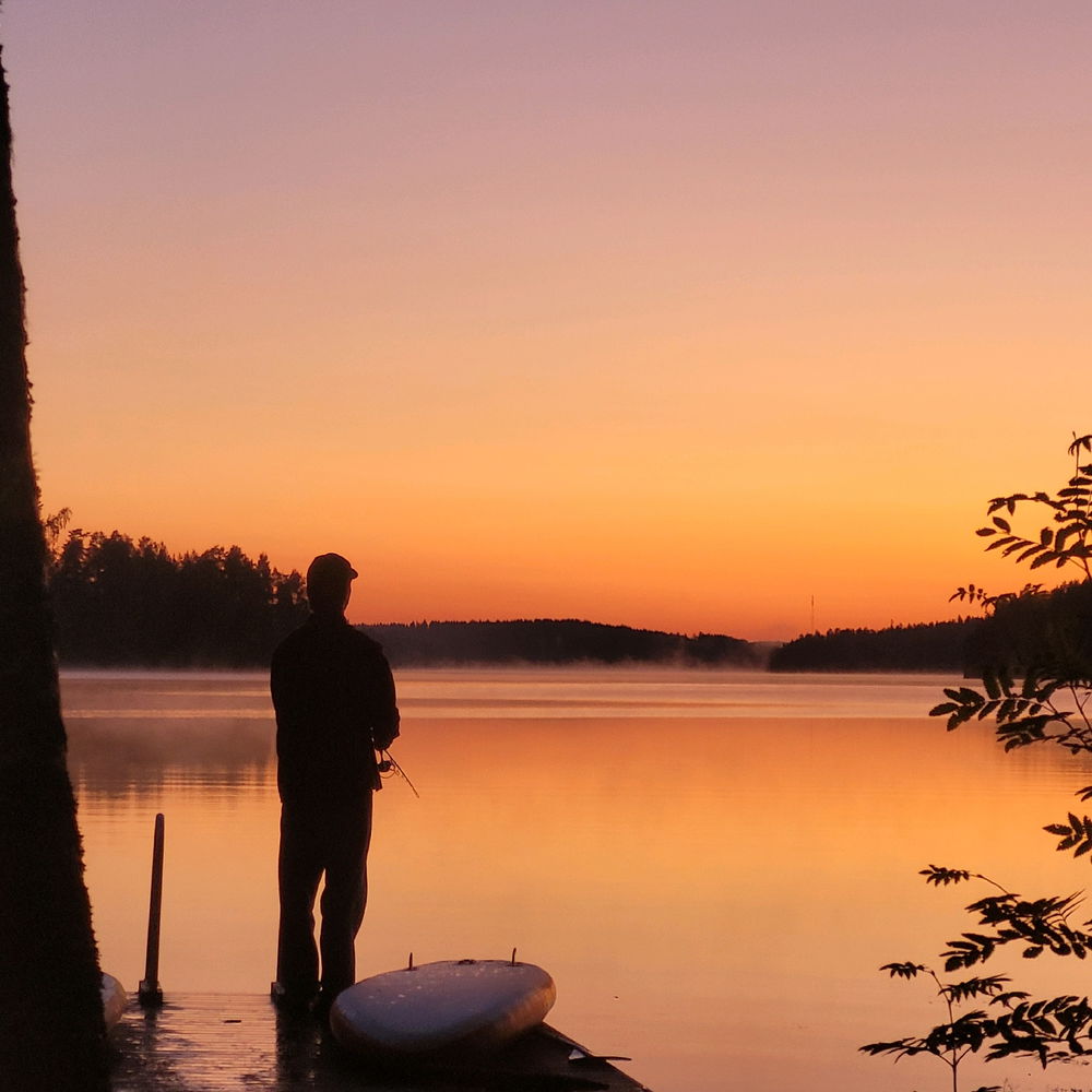 My friend fishing last night at 3 am