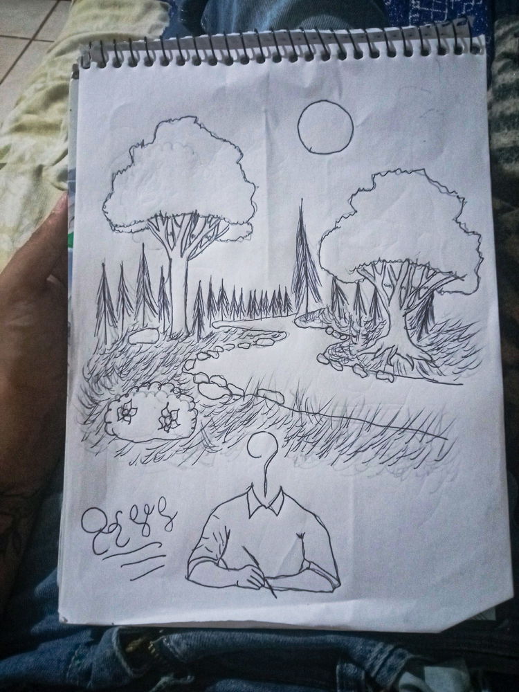 Meu estilo são mais traços simples