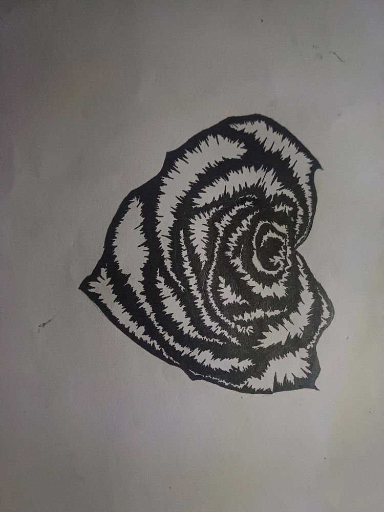 A rose in a heart