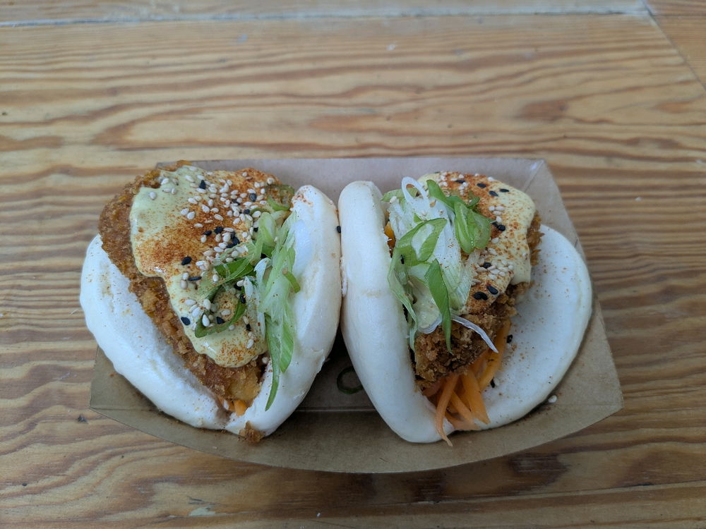 Katsu Fried Chicken Bao Buns