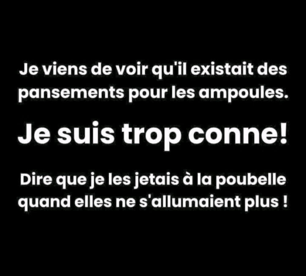 Tout est dit 🤷😁