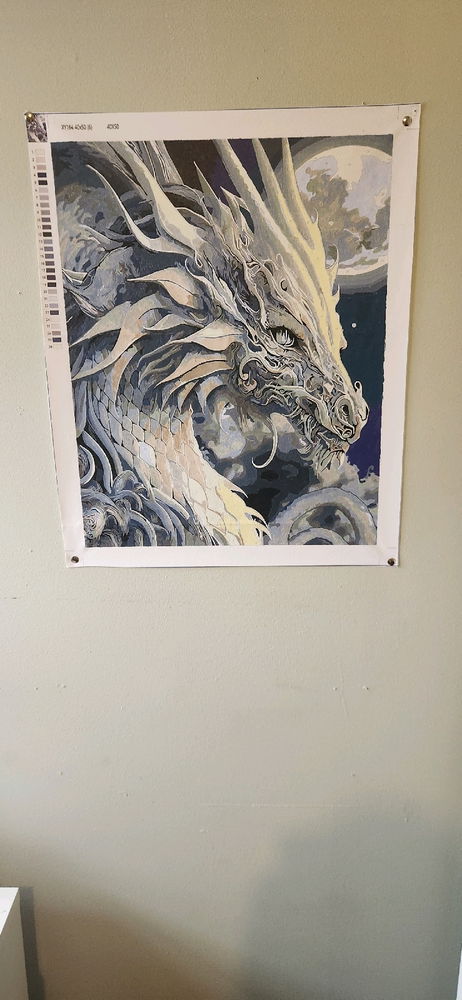 Peinture à numéro fini
