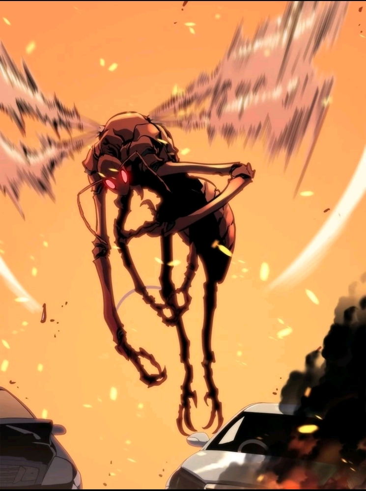 Solo Leveling- A flying red ant arriving at the coast