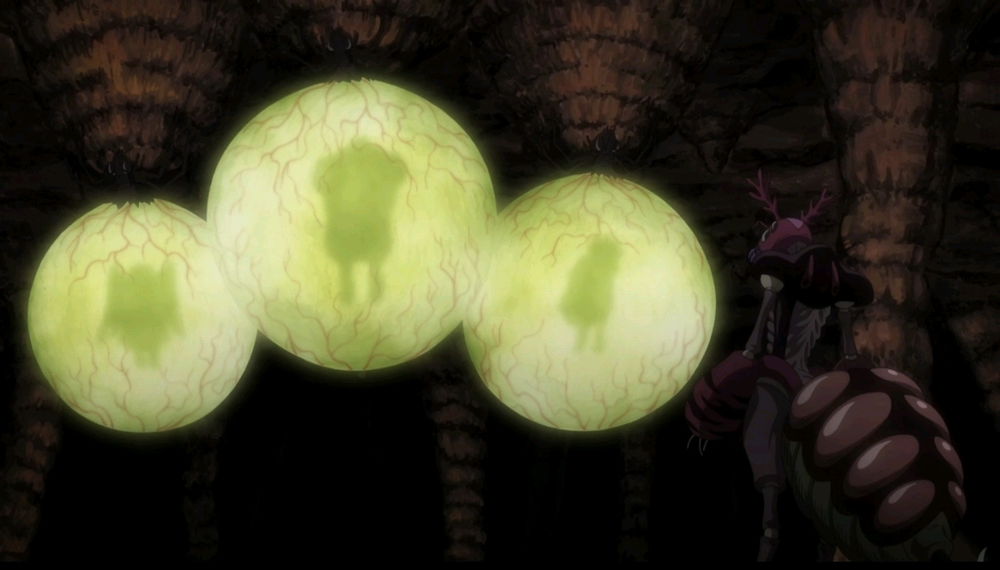 HunterxHunter- Ant eggs in a cave found in the Republic of Padokea.