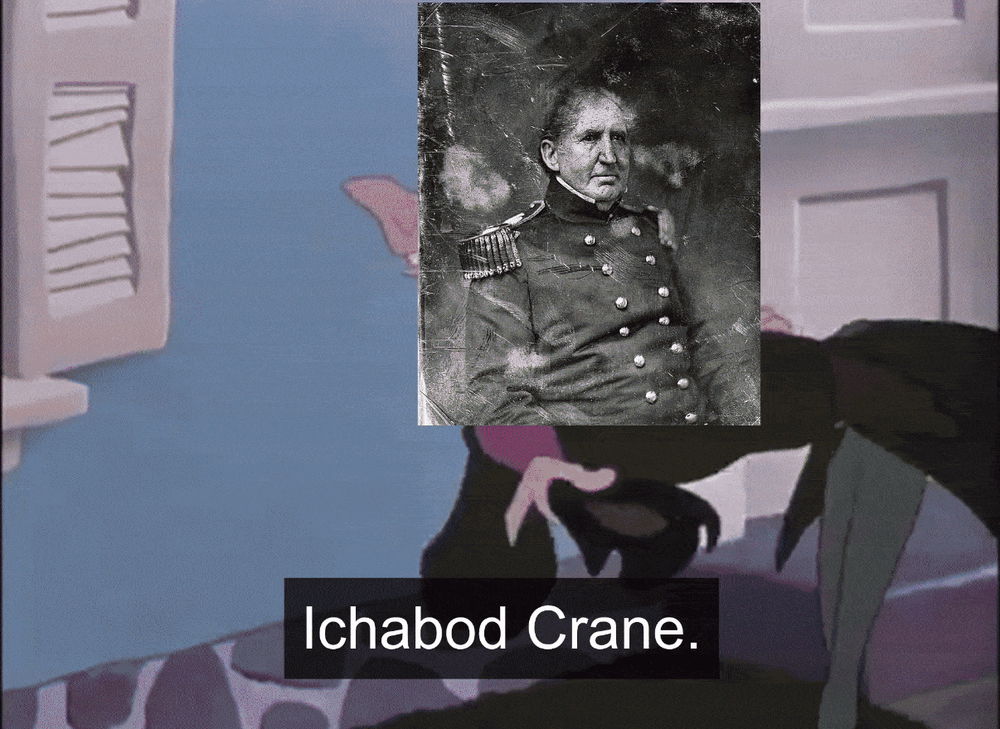 I was too busy celebrating my birthday to post about the real Ichabod Crane since we both have the same birthday.