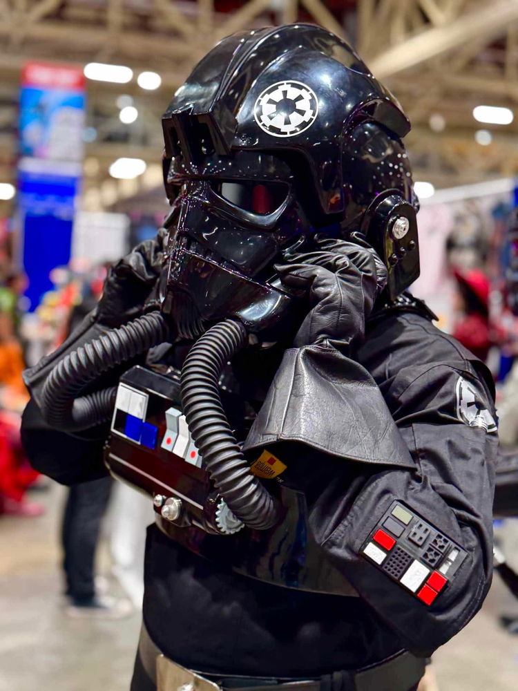 I love my starwars Tie pilot cosplay. I just wish I have a comic con/cosplay partner to go with.
