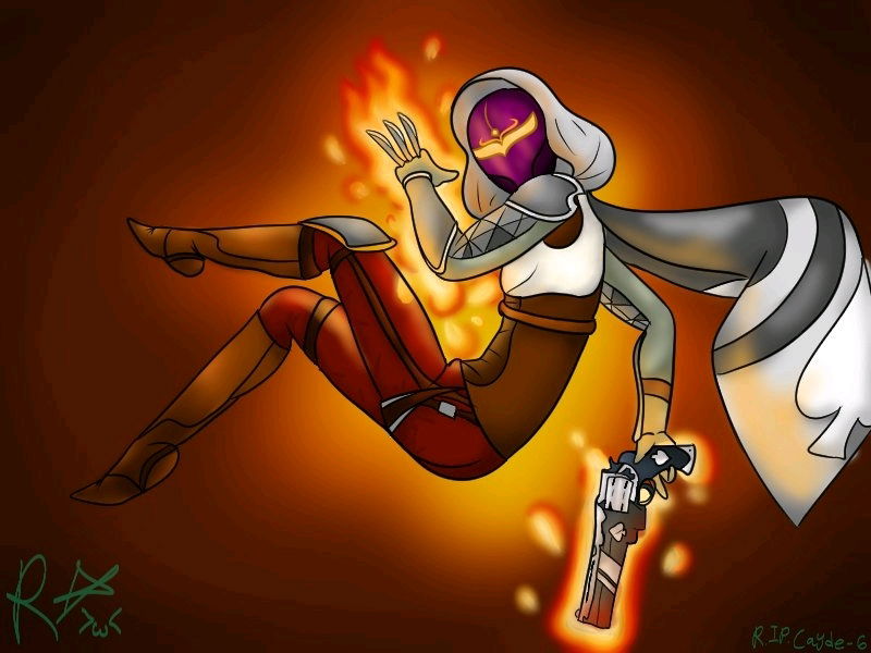 Solar hunter with ace of spades

