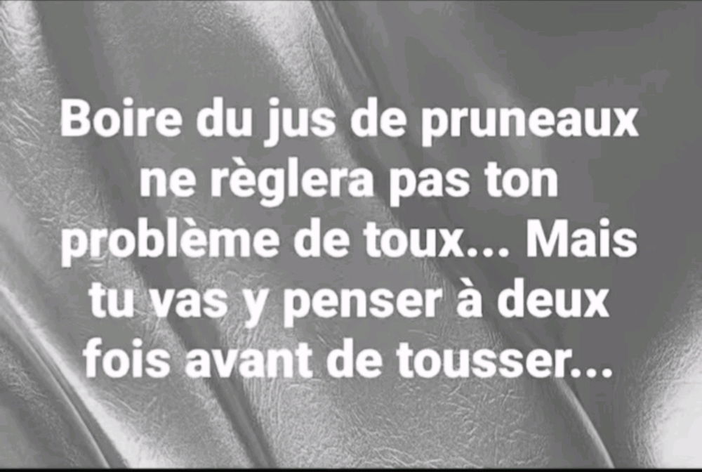 Aux grands maux, les grands remèdes... 😁