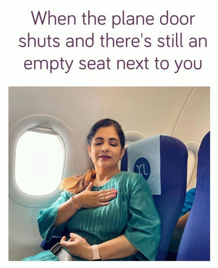 Such a relief 💺🛫🥳