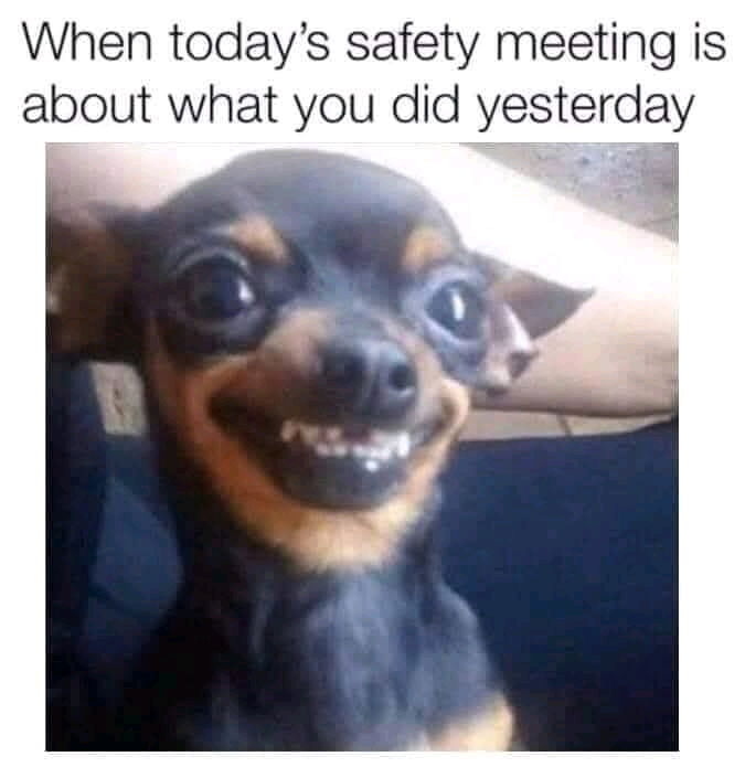Safety first!