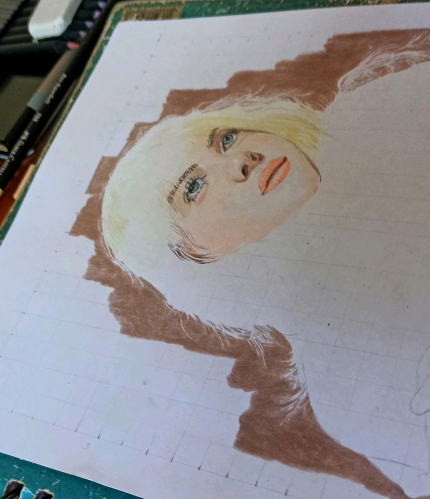 Un dibujo de Billie Eilish que nunca terminé