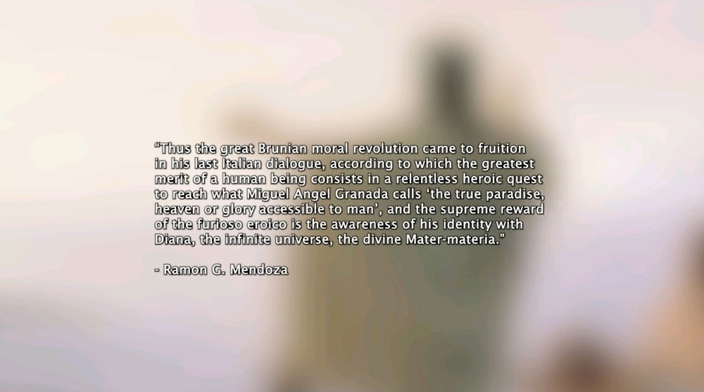 I learned about Giordano Bruno today