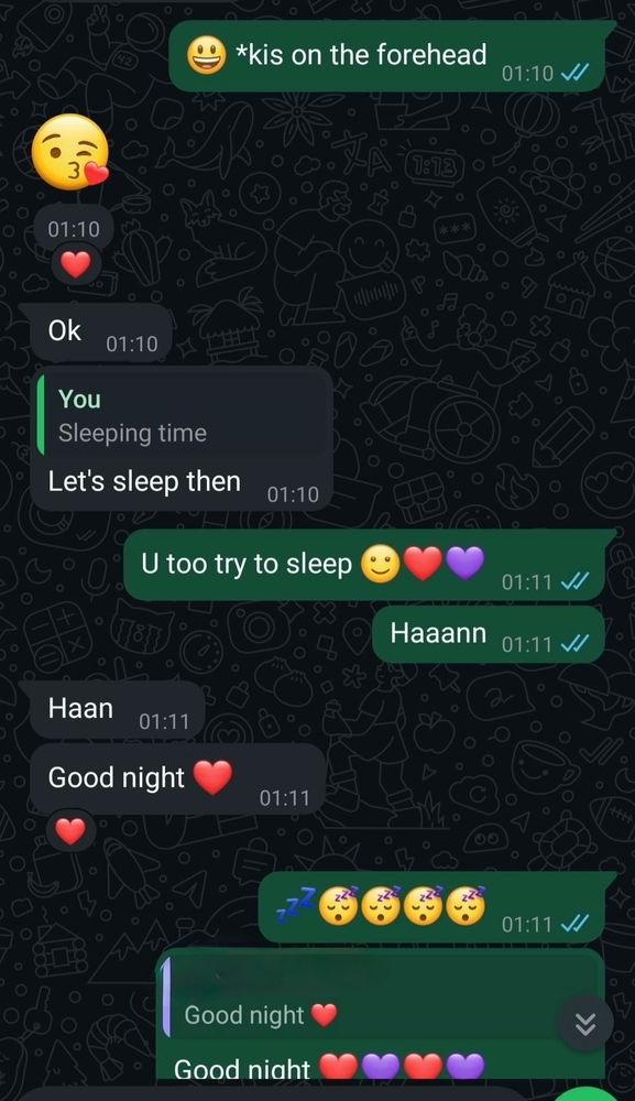 What are ur thoughts on this chat with my cute cute cute gf?