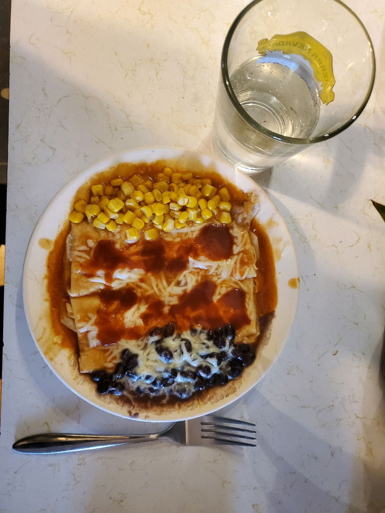 Chicken enchiladas