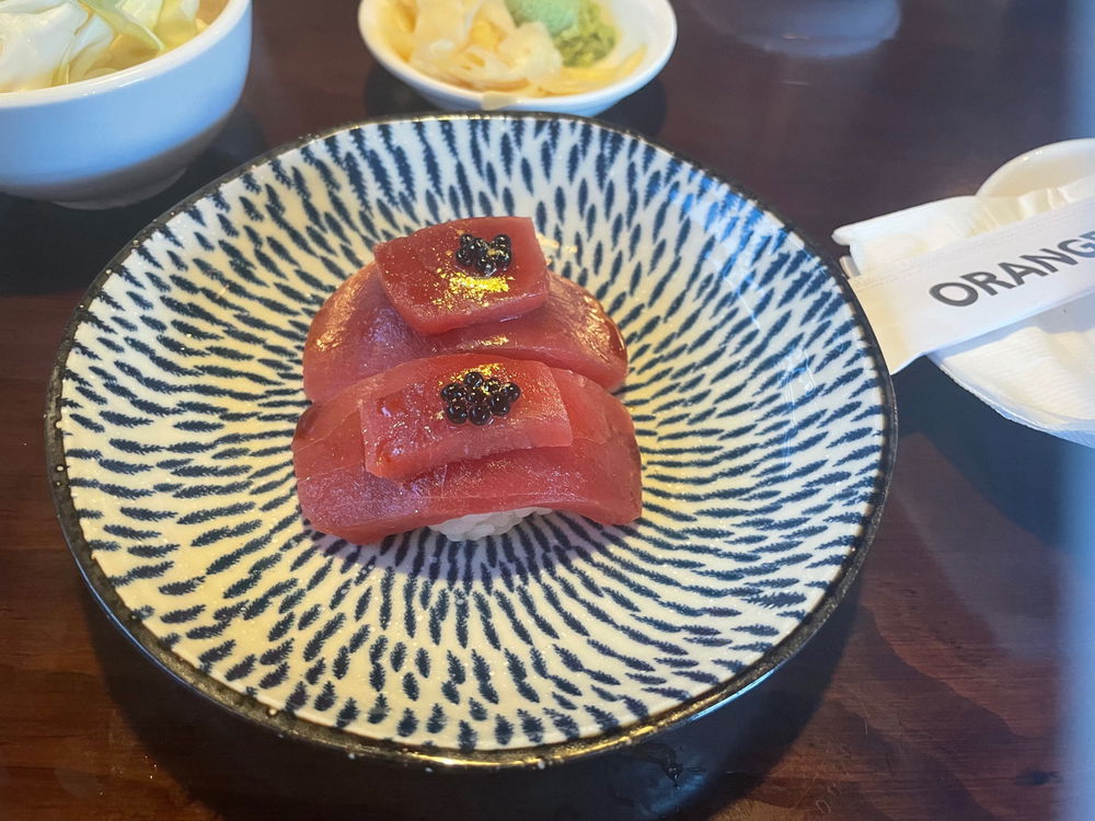 Some fancy tuna sushi