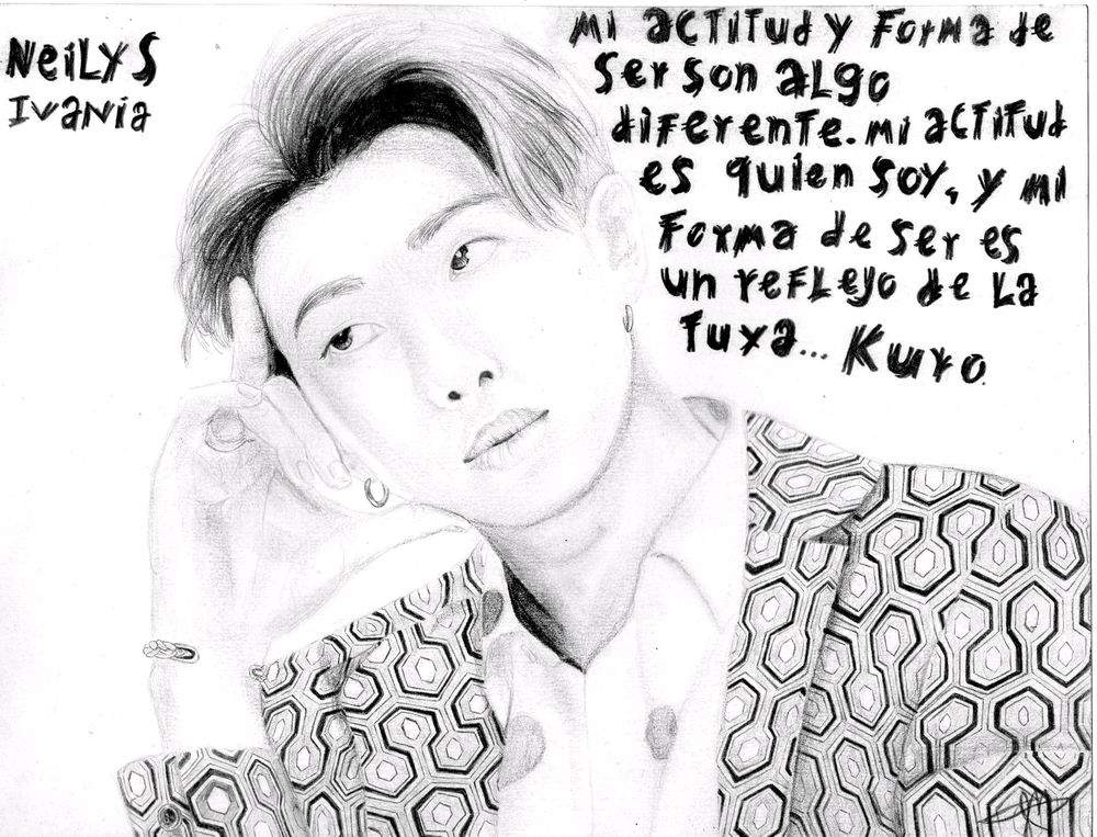 Algunos dibujos que hice de bts, con menciones de amistades