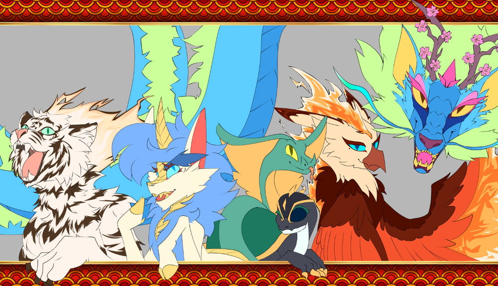 Four Guardians (+Qilin)