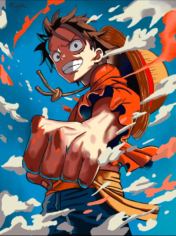 Luffy ( one peace) a digital art ❤️❤️