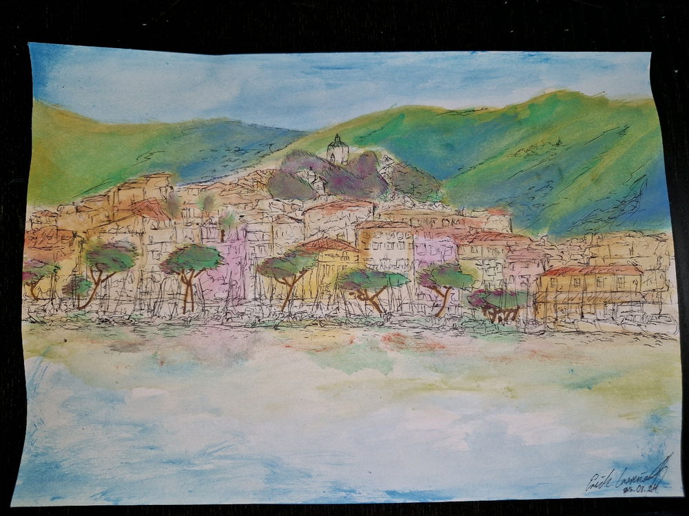 Pintando San Remo-Italia.
