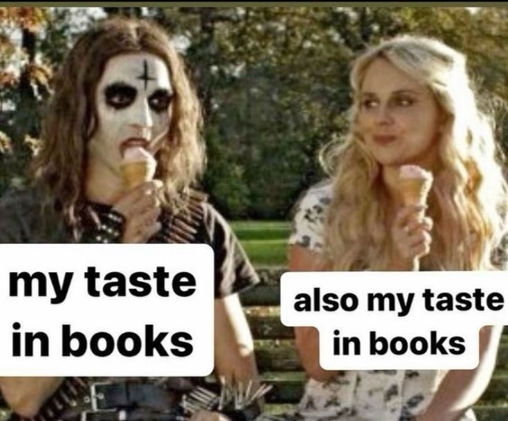 My taste in books…