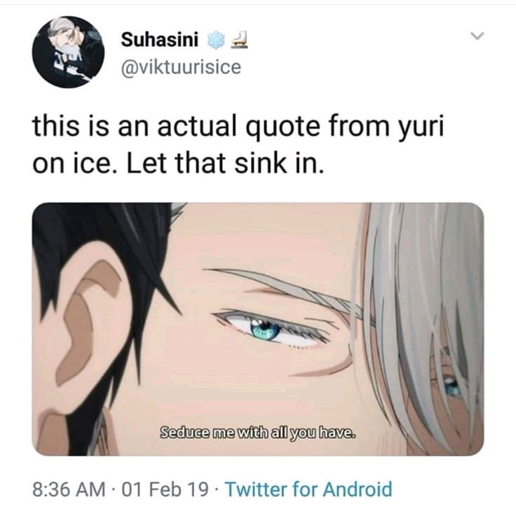 Love YOI 😂