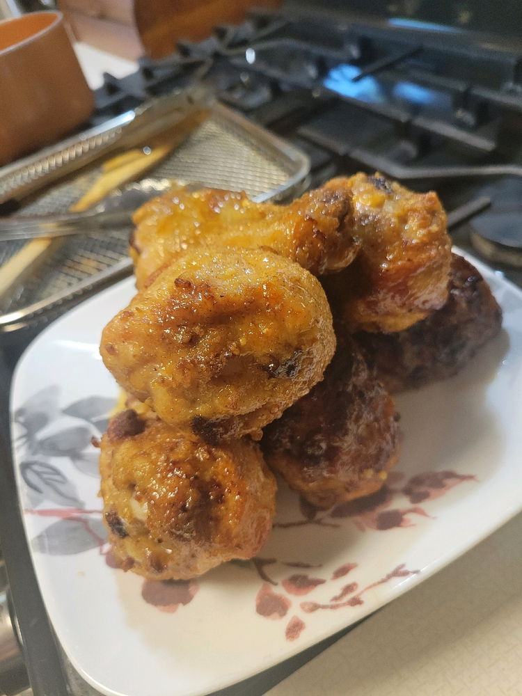 Made some hot honey air fried chicken