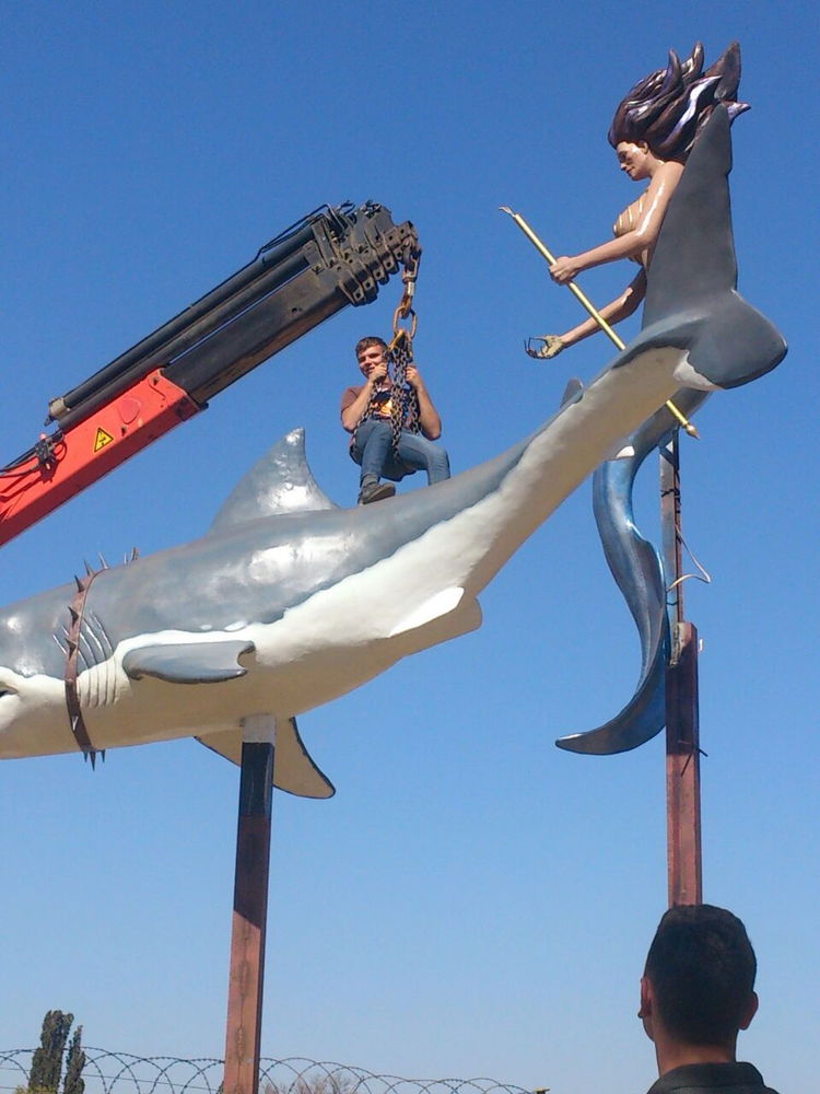 When they chain you to a crane to do the finishing touches