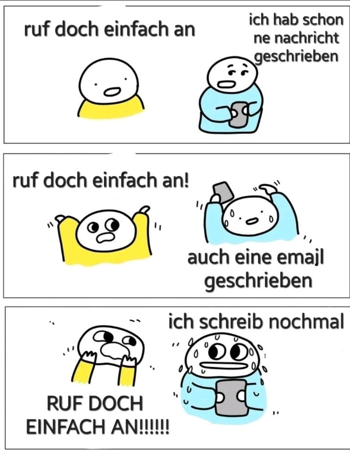 Ich, immer 🤷‍♂️