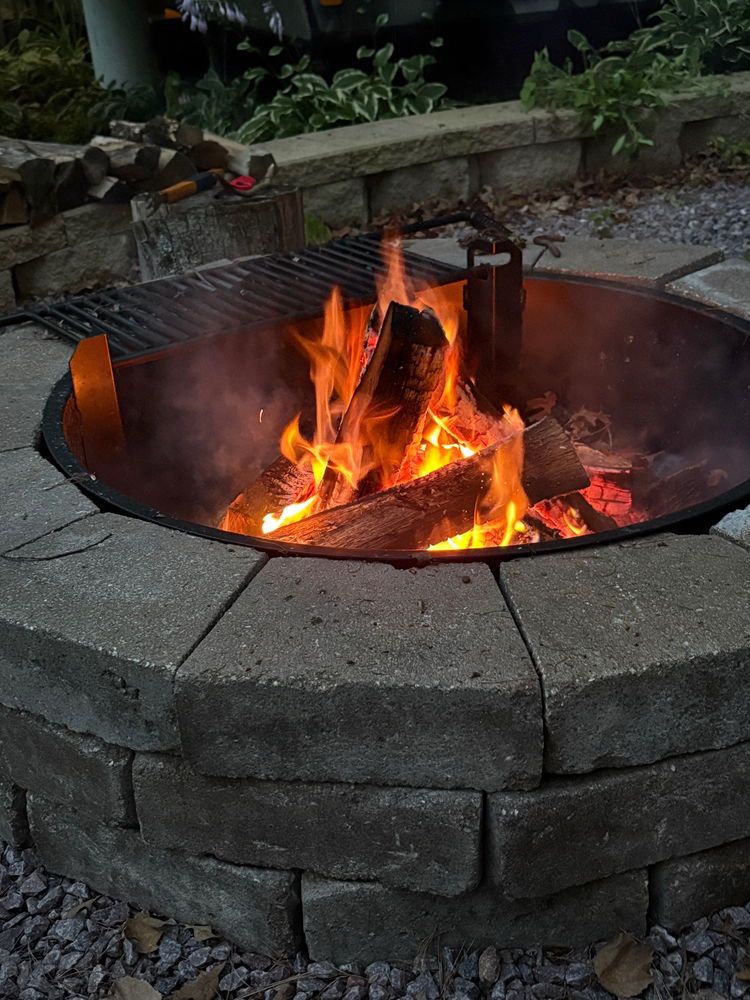 a fireside evening