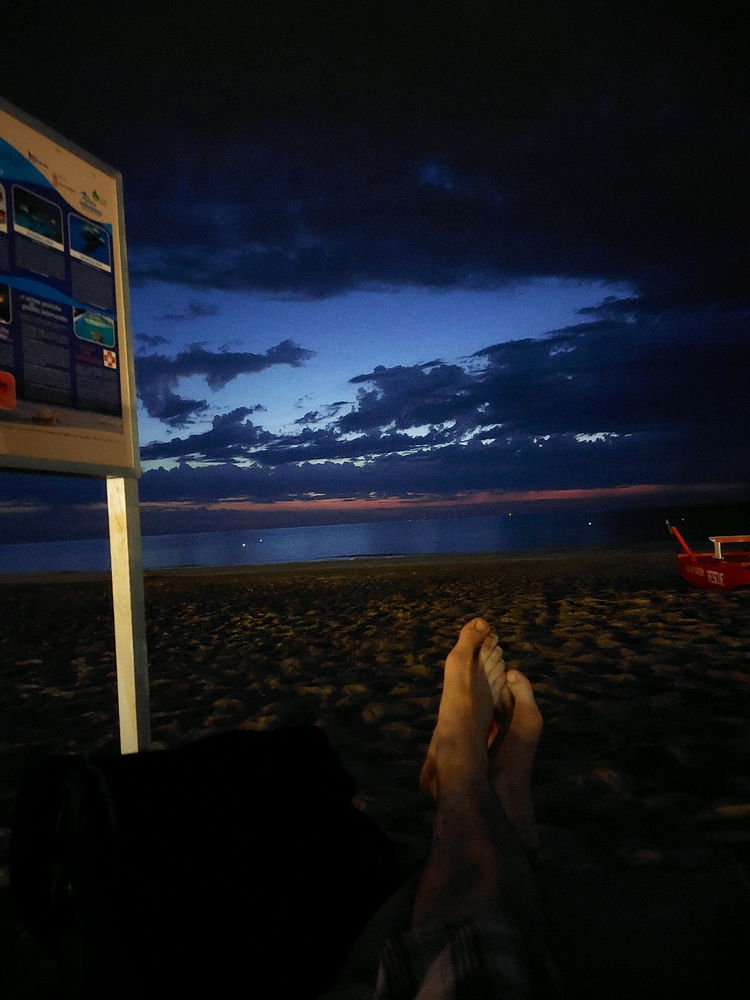 Rimini and the sunrise