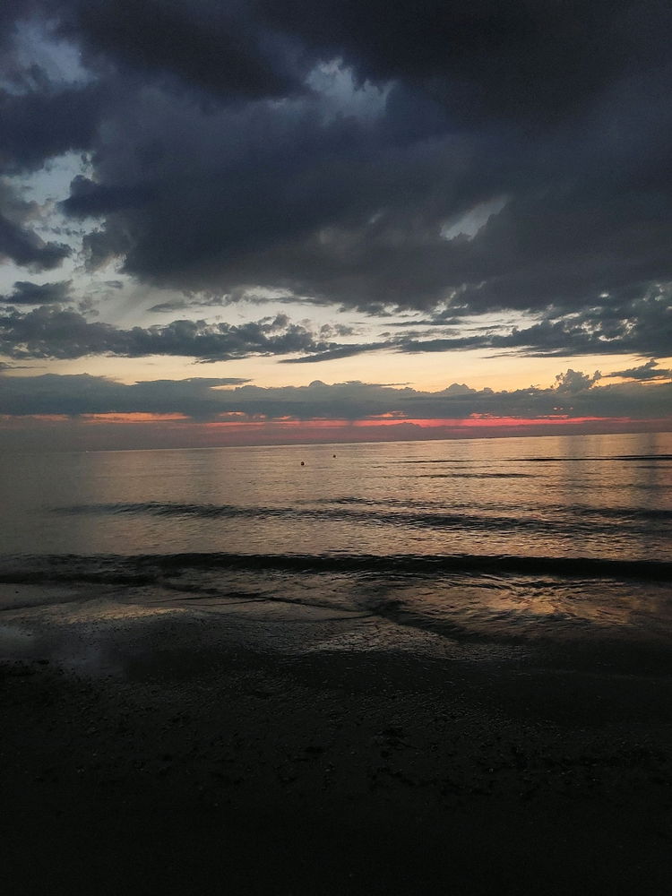 Rimini and the sunrise