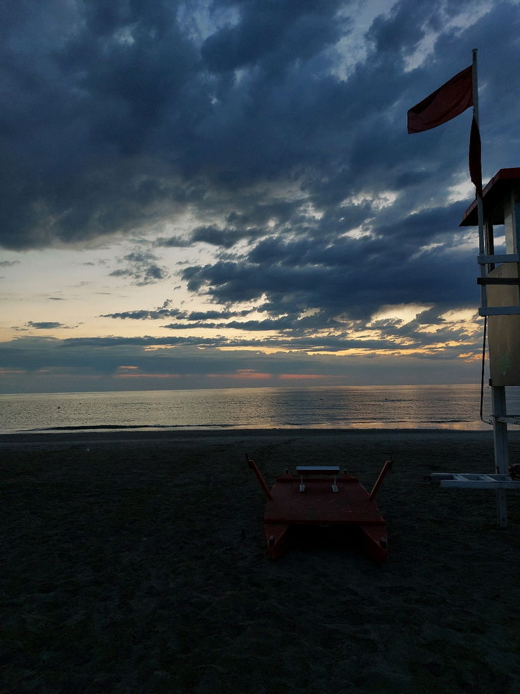 Rimini and the sunrise