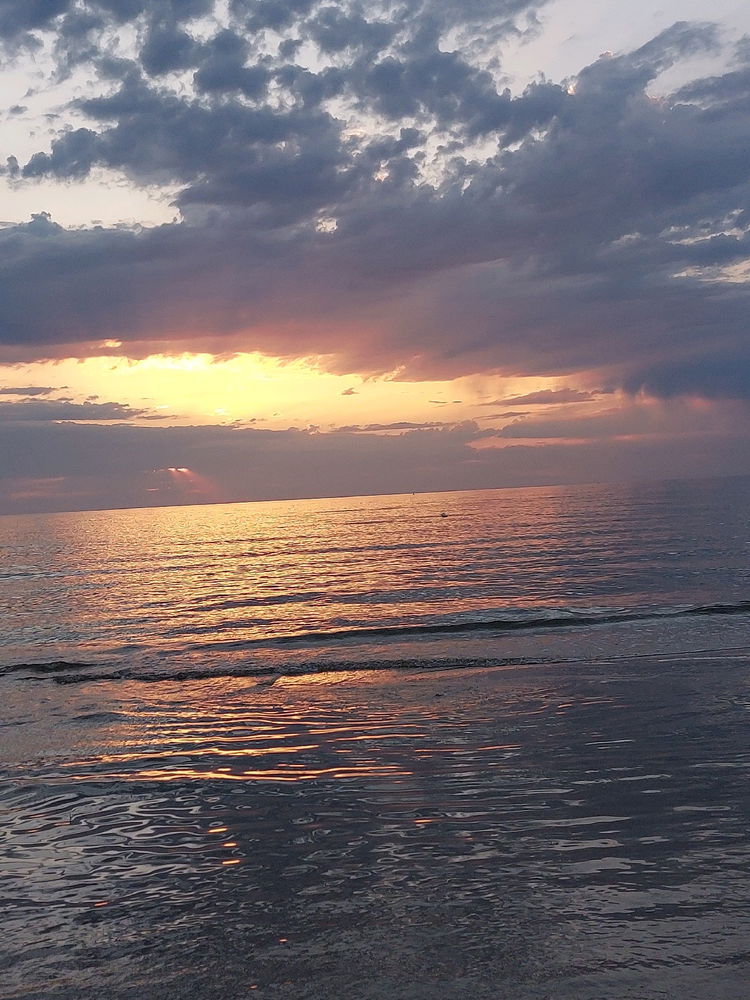 Rimini and the sunrise