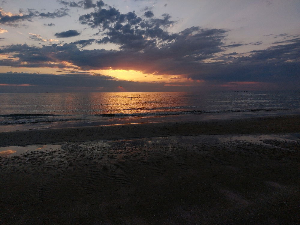 Rimini and the sunrise