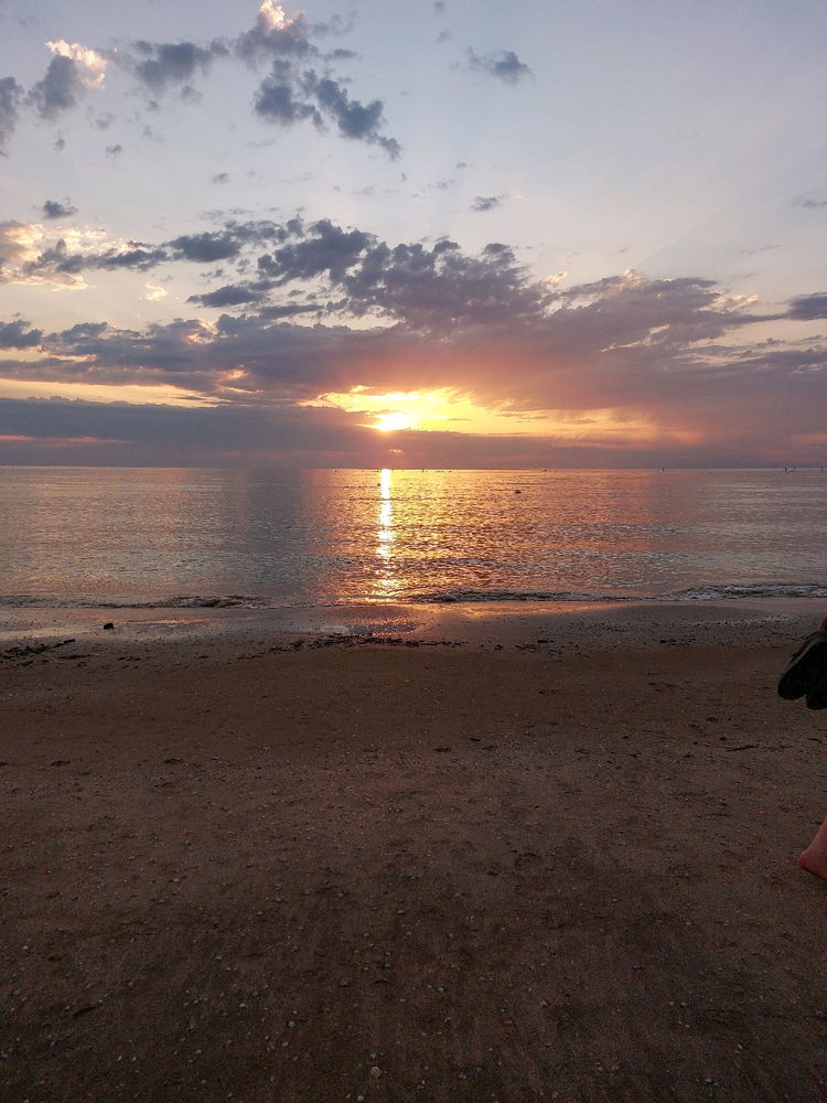 Rimini and the sunrise