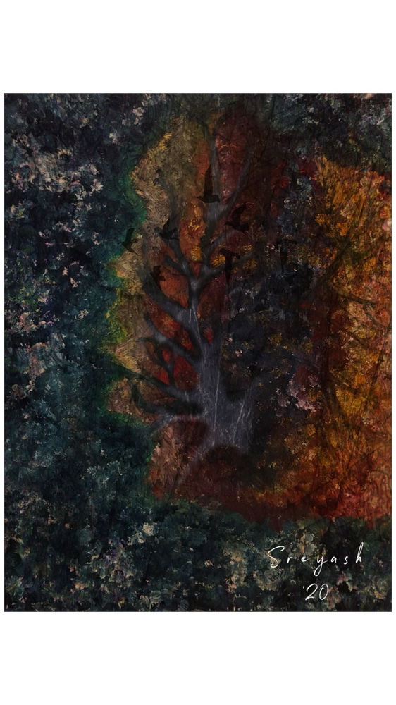 ‘Roots’, Oil & Etchers on Fabriano Cold Press