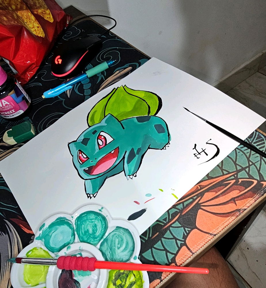 Testando umas tintas