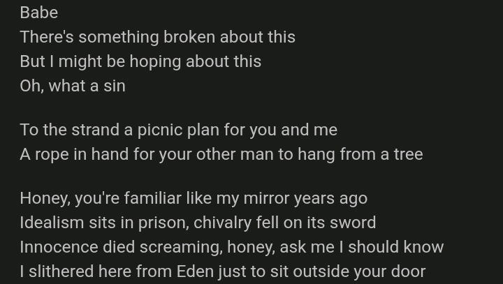 Moondust - Jaymes Young / From Eden - Hozier