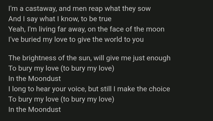 Moondust - Jaymes Young / From Eden - Hozier