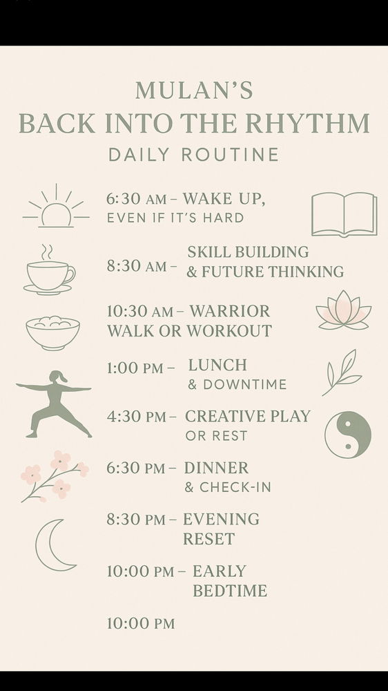 I made a routine to help get back into a rhythm based on Mulan! 

Any techies, artists, food lovers who want to connect?