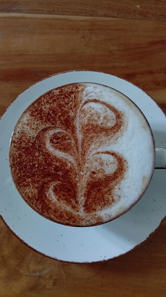 Rate my cappuccino art 0/10