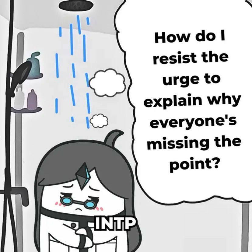 Lmao The 16 MBTI types overthinking. Slide to the left to find yours.