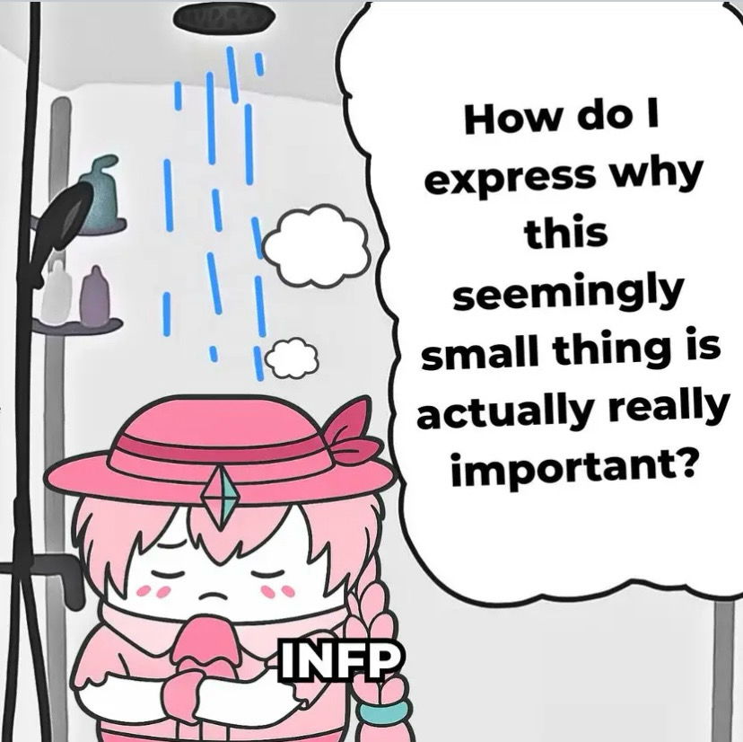 Lmao The 16 MBTI types overthinking. Slide to the left to find yours.