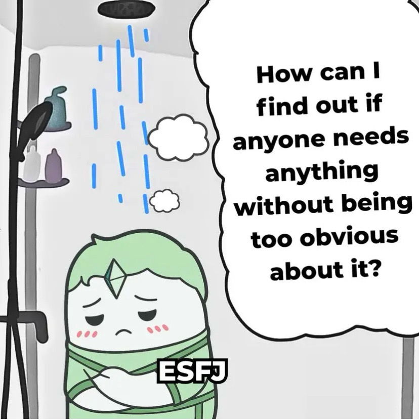 Lmao The 16 MBTI types overthinking. Slide to the left to find yours.