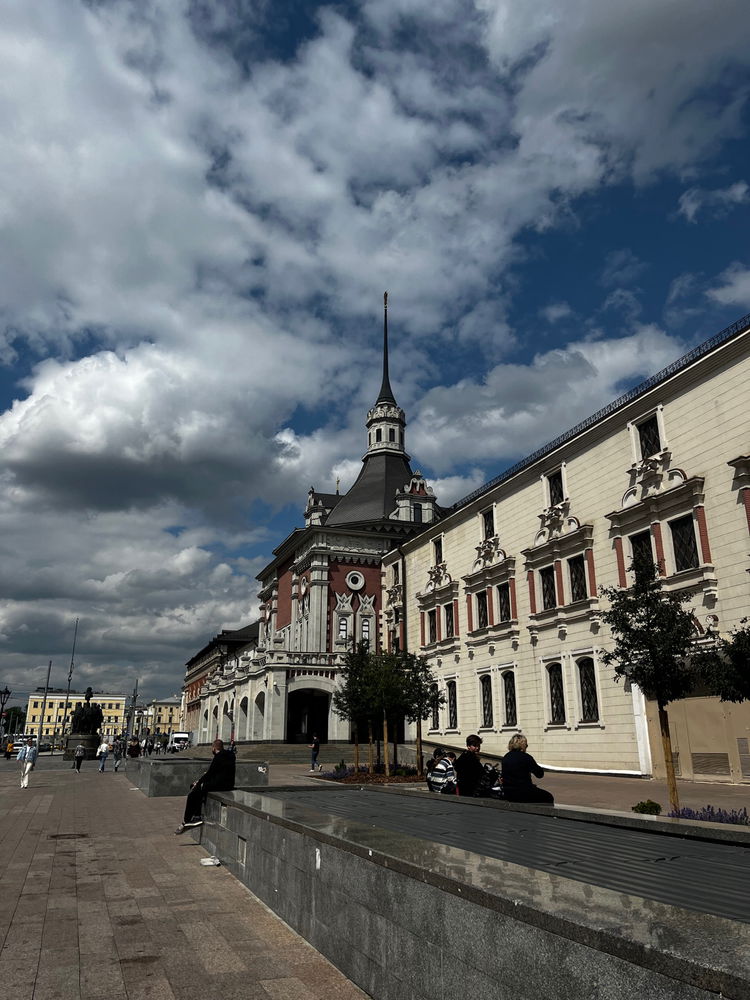 The railway station building, Moscow.